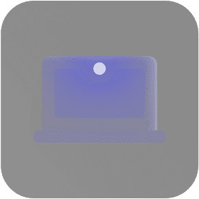 Purple Laptop Icon