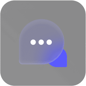 Purple Message Icon