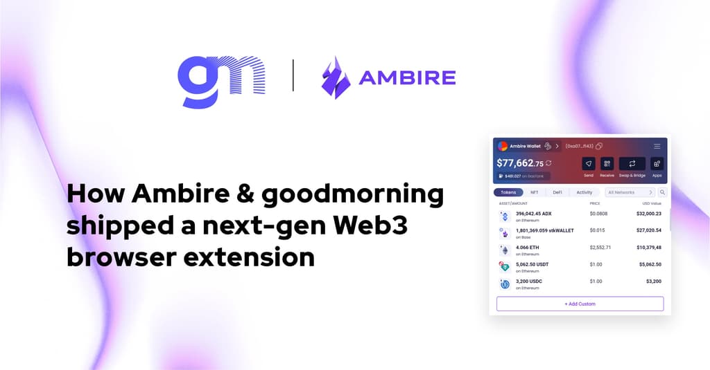 A next-gen wallet extension - Ambire Wallet
