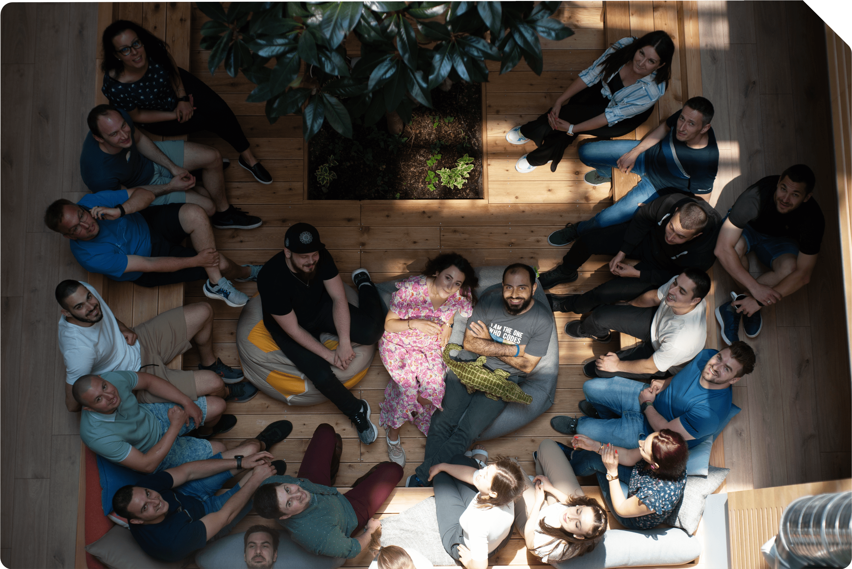 goodmorning team overhead photo