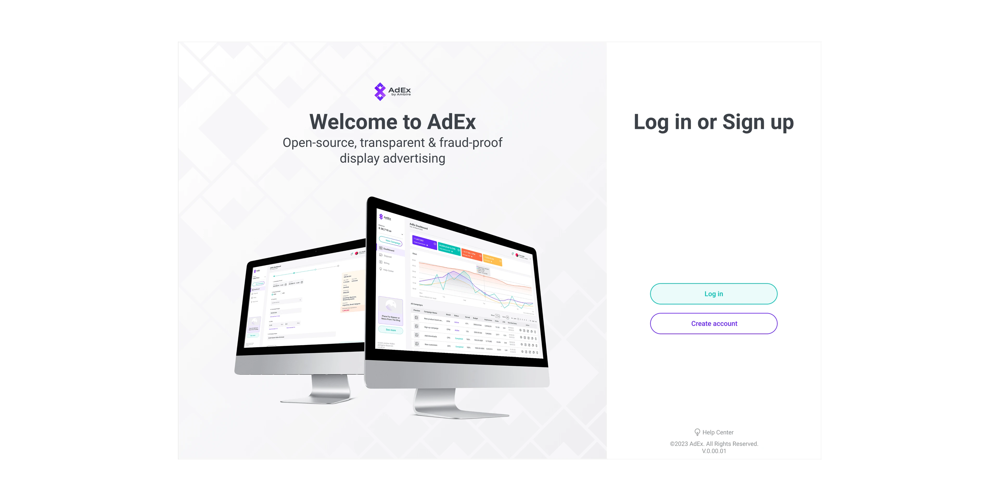 Adex platform login